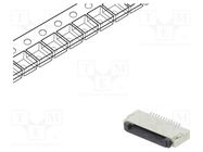 Connector: FFC/FPC; horizontal; PIN: 12; ZIF; SMT; 500mA; tinned CONNFLY