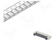 Connector: FFC/FPC; horizontal; PIN: 16; ZIF; SMT; 500mA; tinned CONNFLY