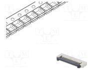 Connector: FFC/FPC; horizontal; PIN: 18; ZIF; SMT; 500mA; tinned 