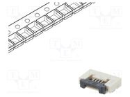 Connector: FFC/FPC; horizontal; PIN: 4; ZIF; SMT; 500mA; tinned; 30mΩ CONNFLY