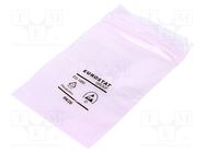 Protection bag; ESD; L: 127mm; W: 76mm; Thk: 50um; Closing: self-seal EUROSTAT GROUP