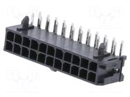 Connector: wire-board; socket; male; PIN: 22; Micro-Fit 3.0; THT MOLEX