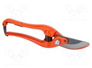 Garden pruner; 200mm; steel; Handle material: steel BAHCO