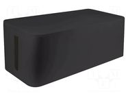 Cable box; black; W: 157mm; L: 407mm; H: 133.5mm LOGILINK