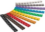 Cable Marker Clips ''Digits 0–9'' for Cable Diameters of 3.8 - 5.9 mm, 4 mm - 10x 10 coloured coding rings for labelling cables with a wire cross-section of 4 mm²