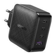 Ugreen Fast Charger GaN PPS 65W USB / 3x USB Type-C QC 3.0 Power Delivery SCP FCP AFC (Gallium Nitride) Black (CD224 70774), Ugreen