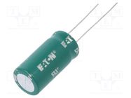 Supercapacitor; THT; 15F; 2.7VDC; -10÷30%; Ø13x28.4mm; 30mΩ; 23uA EATON ELECTRONICS