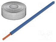 Wire; LiY; stranded; Cu; 0.14mm2; PVC; blue; 60V; 10m; 1x0.14mm2 DONAU ELEKTRONIK