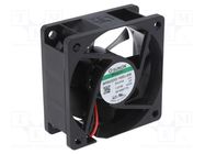 Fan: DC; axial; 24VDC; 60x60x25mm; 32.78m3/h; 22dBA; Vapo; 3800rpm SUNON