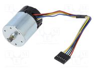 Motor: DC; 12÷24VDC; 3A; max.0.053Nm; 64imp/revol; Ø: 37mm POLOLU