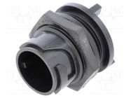 Connector: circular; socket; male; PIN: 3; w/o contacts; UL94V-0 BULGIN