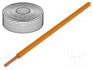 Wire; LiY; stranded; Cu; 0.14mm2; PVC; orange; 60V; 10m; 1x0.14mm2 DONAU ELEKTRONIK