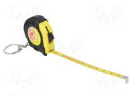 Measuring tape; L: 1m; Width: 7mm; Enclos.mat: ABS,rubber; measure MEDID