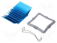 Heatsink: extruded; grilled; BGA; blue; L: 32.5mm; W: 32.5mm; 3.5°C/W Advanced Thermal Solutions