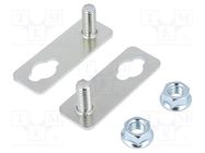 Clip; steel; for enclosures; 2pcs. ETI POLAM