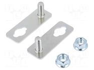 Clip; steel; for enclosures; 2pcs. ETI POLAM