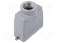 Enclosure: for HDC connectors; C-TYPE; size 77.27; high; M32 ILME