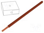 Wire; H05V-K; stranded; Cu; 0.5mm2; PVC; brown; 300V,500V; Class: 5 HELUKABEL