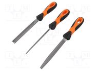 Kit: files; half planisher; metal; 150mm; Tipwidth: 6mm,16mm; Cut: 2 