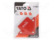 Try square; 82x120x13mm; Kind: welding; magnetic; 11.5kg YATO