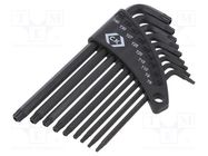 Wrenches set; Torx®; TX08,TX09,TX10,TX15,TX25,TX27,TX30,TX40 C.K