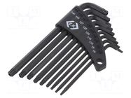 Wrench: Torx®-set; TX8,TX9,TX10,TX15,TX25,TX27,TX30,TX40; 9pcs. C.K