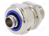 Straight terminal connector; Thread: metric,outside; brass; IP68 ANAMET EUROPE