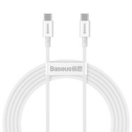 Baseus CATYS-C02 USB-C - USB-C PD QC FCP cable 100W 5A 2m - white, Baseus