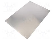 Mounting plate; steel; Series: 1444; natural HAMMOND