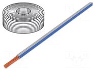 Wire; LiY; stranded; Cu; 0.25mm2; PVC; white-blue; 900V; 250m LAPP