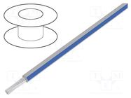 Wire; stranded; Cu; 18AWG; PVC; white-blue; 600V; 1x18AWG HELUKABEL