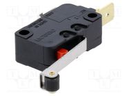 Microswitch SNAP ACTION; 16A/250VAC; with lever (with roller) OMRON Electronic Components