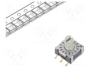 Encoding switch; HEX/BCD; Pos: 16; SMT; Rcont max: 80mΩ; M 