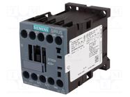 Contactor: 3-pole; NO x3; Auxiliary contacts: NO; 24VDC; 12A; 3RT20 SIEMENS