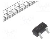 Transistor: N-MOSFET; unipolar; 20V; 0.35A; 0.08W; SC75A 