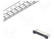 Connector: FFC/FPC; horizontal; PIN: 16; ZIF; SMT; 500mA; tinned 