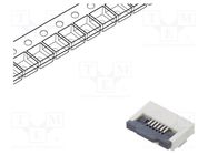 Connector: FFC/FPC; horizontal; PIN: 6; ZIF; SMT; 500mA; tinned; 30mΩ 