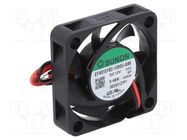 Fan: DC; axial; 12VDC; 40x40x10mm; 9.35m3/h; 17.7dBA; ball; 5000rpm 