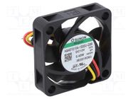 Fan: DC; axial; 12VDC; 40x40x10mm; 9.13m3/h; 15.7dBA; Vapo; 5000rpm SUNON