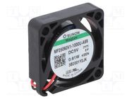 Fan: DC; axial; 5VDC; 25x25x6mm; 5.1m3/h; 24.8dBA; Vapo; 13000rpm SUNON