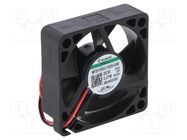 Fan: DC; axial; 5VDC; 35x35x10mm; 9m3/h; Vapo; 5300rpm; Len: 0.14m SUNON