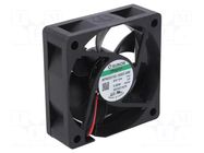 Fan: DC; axial; 12VDC; 60x60x20mm; 32.26m3/h; 28dBA; Vapo; 4200rpm SUNON