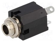 Connector: Jack 6,3mm; socket; female; mono; ways: 2; straight AMPHENOL