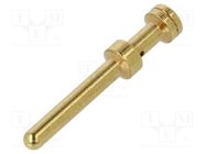 Contact; male; copper alloy; gold-plated; 0.75mm2; 18AWG; bulk DEGSON ELECTRONICS