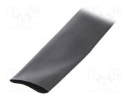 Heat shrink sleeve; glueless; 3: 1; 24mm; L: 50m; black; reel 3M