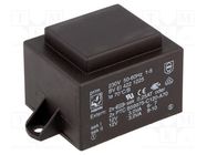 Transformer: encapsulated; 6VA; 230VAC; 12V; 12V; 250mA; 250mA; PCB HAHN