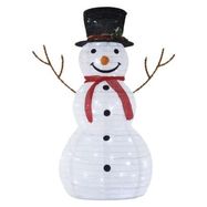 Folding LED snowman, 90 cm, outdoor and indoor, cool white, EMOS