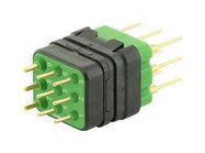 RECTANGULAR MODULE, PLUG, 9POS, 3ROW