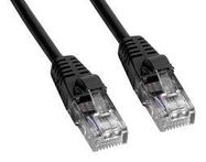 ENET CABLE, CAT5E, RJ45 PLUG-PLUG, 3FT