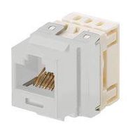 RJ45 CONN, JACK, 8P8C, CAT5E, GRN